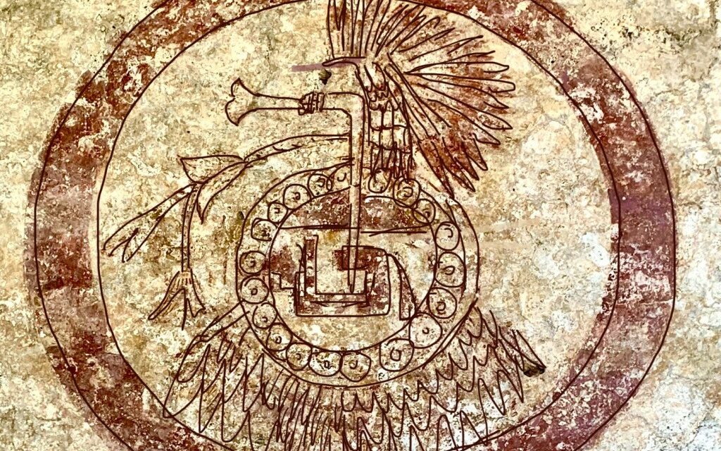 Descubren pintura mural vinculada al linaje de los tepoztecos del siglo XVI