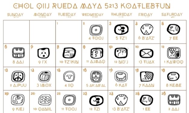 RUEDA DEL TIEMPO HUMANA MAYA: CHOL Q´IIJ