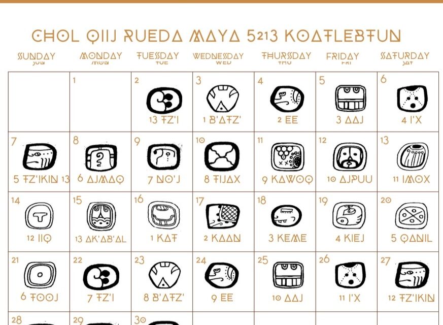 El calendario maya Chol Q’iij en el mes de junio