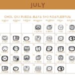 Calendario maya Chol Q’iij mes de julio