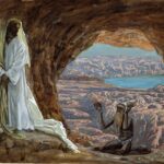 Pintura de «Jesús tentado en el desierto» del Brooklyn Museum, de Nueva York.