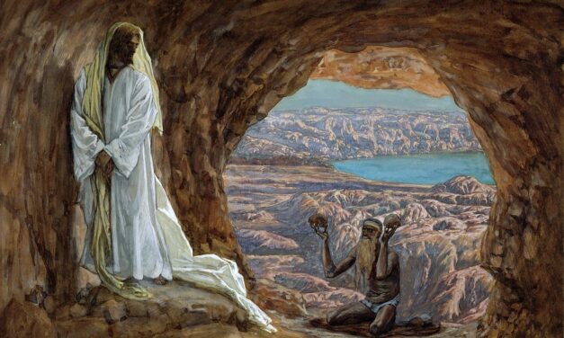 Pintura de «Jesús tentado en el desierto» del Brooklyn Museum, de Nueva York.