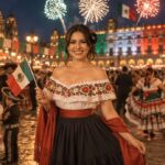 Noche Mexicana desde el zócalo de la Ciudad de México