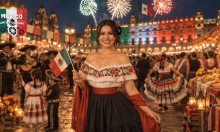 Noche Mexicana desde el zócalo de la Ciudad de México